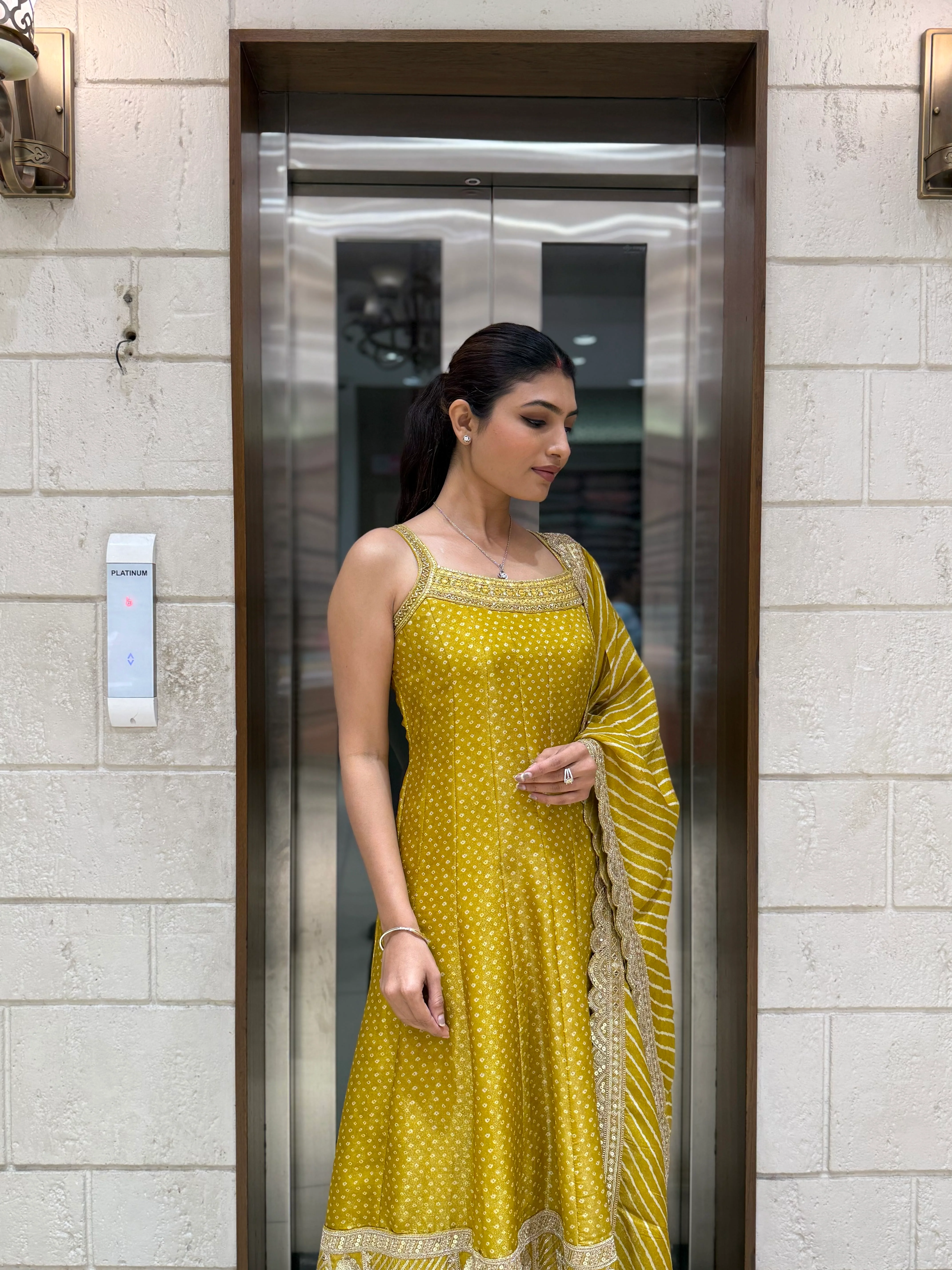 Designer Anarkali Palazzo Set with Embroidered Dupatta - Image 16