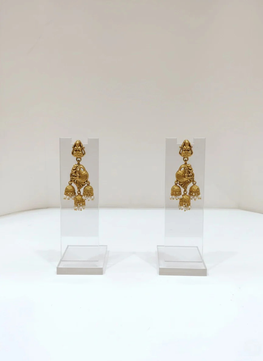 Grace of Goddess: Lakshmi Temple Jewellery Set - Image 2