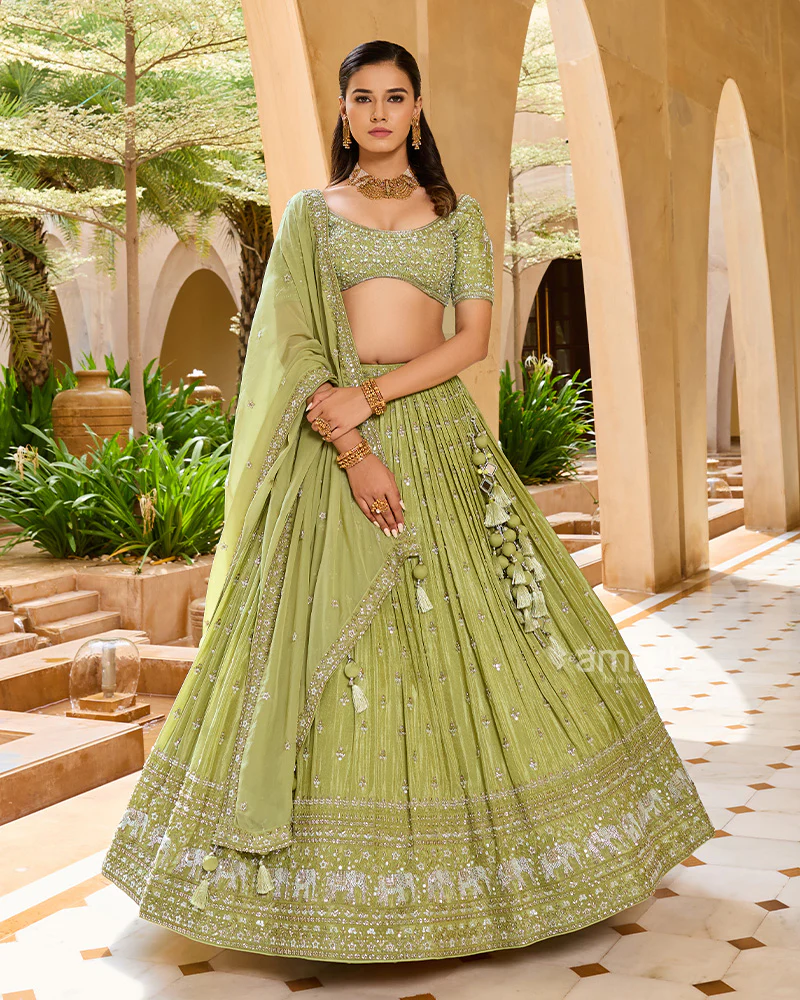 Croptop and Skirt Lehengas